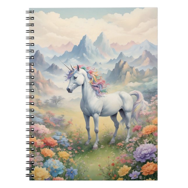 Einhorn-Foto-Notebook Notizblock (Vorderseite)