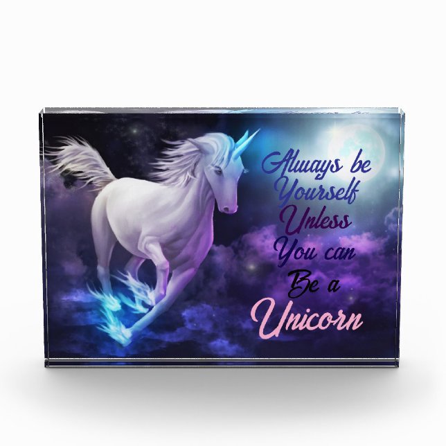 Einhorn Fotoblock (Vorderseite)