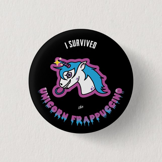 Einhorn Frapp Button (Vorderseite)