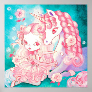 Einhorn Freude Poster