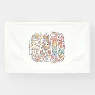Einhorn Frieden Liebe Einhörner Süßes Vektordesign Banner