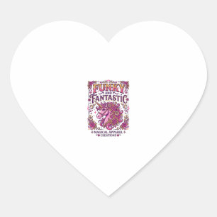 Einhorn Funky und Fantastisch Stylisches Zazzle De Herz-Aufkleber