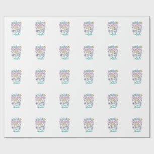 Einhorn Fußball Einhorn Star Süß Geschenkpapier