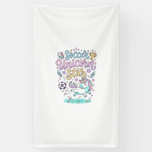 Einhorn Fußball Einhorn Stern Süß Banner
