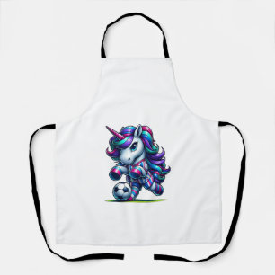 Einhorn-Fußballmannschaft Spieler Tank Top Schürze