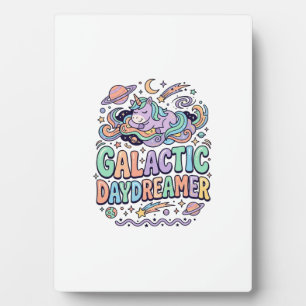 Einhorn Galactic Tagträumer Kawaii Aufkleber und T Fotoplatte