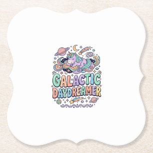 Einhorn Galactic Tagträumer Kawaii Aufkleber und T Untersetzer