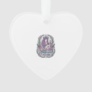 Einhorn-Garten-Hexe Einhorn Buntes Bekleidungsgrap Ornament