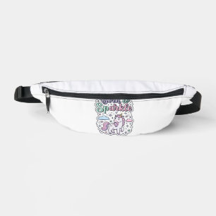 Einhorn, geboren, um Grafikdesign Merch Design zu Bauchtasche