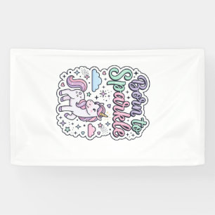 Einhorn, geboren, um Grafikdesign Merch Design zum Banner