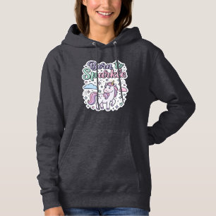 Einhorn, geboren, um Grafikdesign Merch Design zum Hoodie