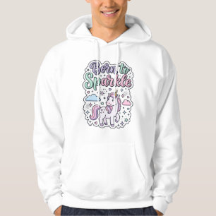 Einhorn, geboren, um Grafikdesign Merch Design zum Hoodie