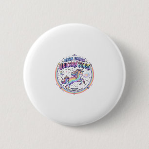 Einhorn, geboren unter Einhornsternen, lustiger Au Button