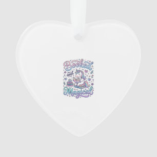 Einhorn Gebucht und Magische Geschenkidee Typograf Ornament