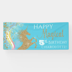 Einhorn-Geburtstagsbanner Banner