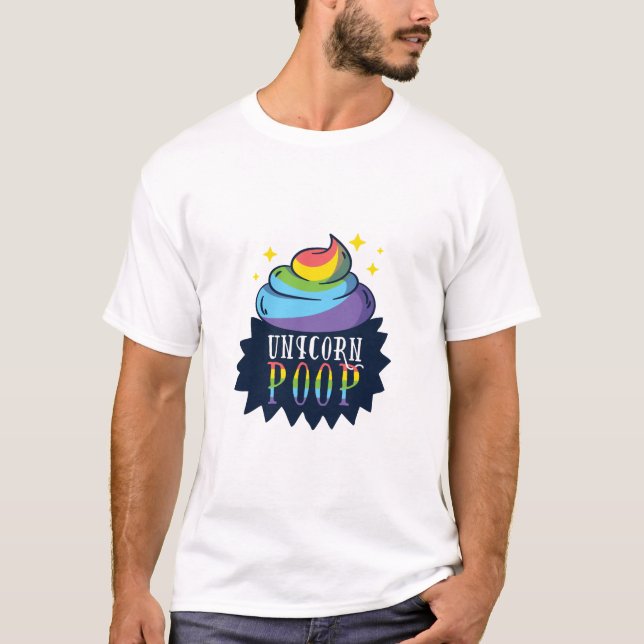 Einhorn Gekackt T-Shirt (Vorderseite)