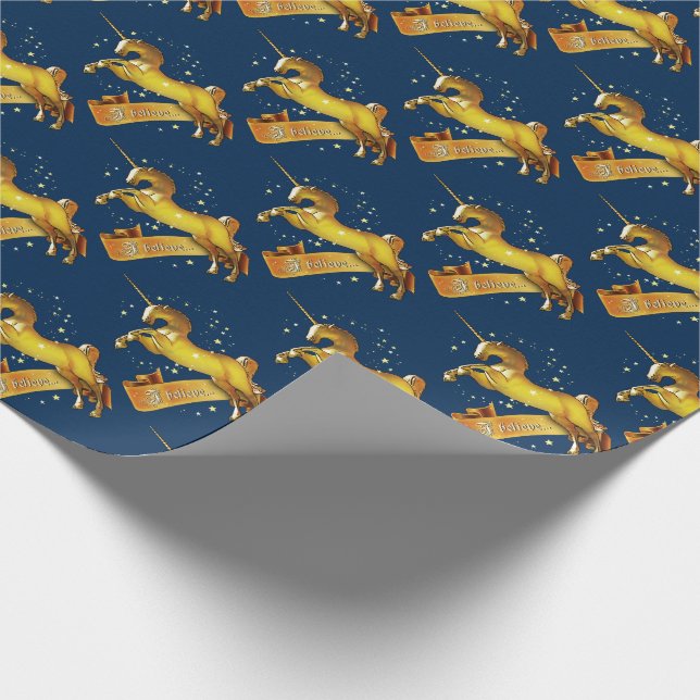 Einhorn Geschenkpapier (Ecke)