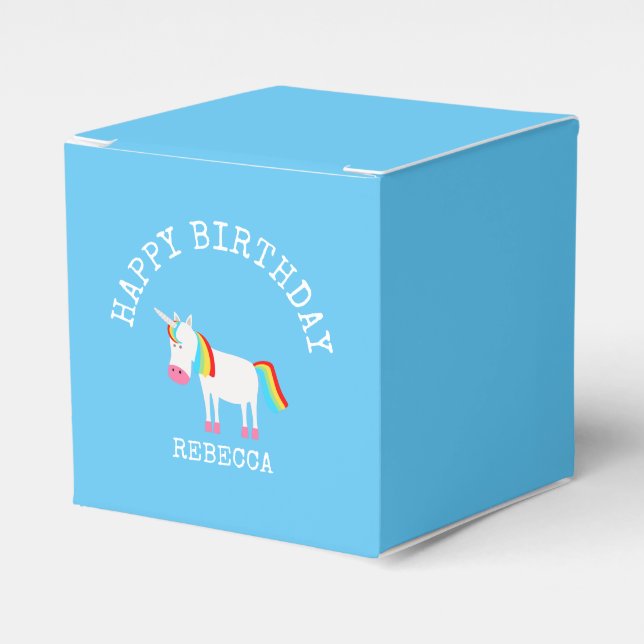 Einhorn Geschenkschachtel (Vorderseite)