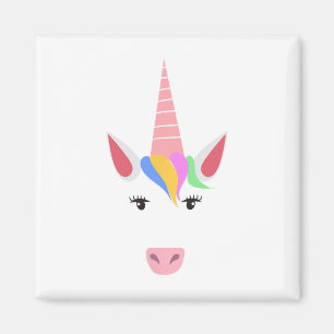 Einhorn-Gesichtsaugen Halloween-Kostüm mit Haar Magnet