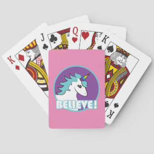 Einhorn "GLAUBEN! " Spielkarten