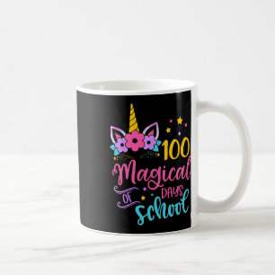 Einhorn glücklich 100. Tag 100 magische Tage der S Kaffeetasse