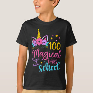 Einhorn glücklich 100. Tag 100 magische Tage der S T-Shirt