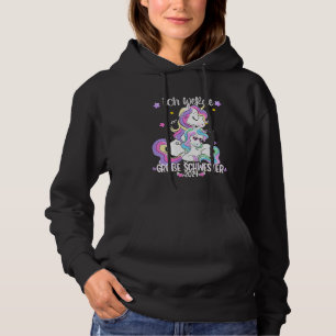Einhorn große Schwester Geschwister Baby Shower Un Hoodie