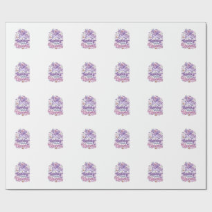 Einhorn Gruseliges Kleines Einhorn Retro-Stil-Shir Geschenkpapier