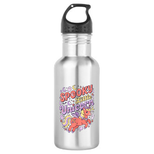 Einhorn Gruseliges kleines Einhorn Whimsical Weiße Edelstahlflasche