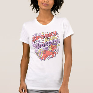 Einhorn Gruseliges kleines Einhorn Whimsical Weiße T-Shirt