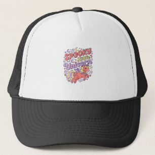 Einhorn Gruseliges kleines Einhorn Whimsical Weiße Truckerkappe