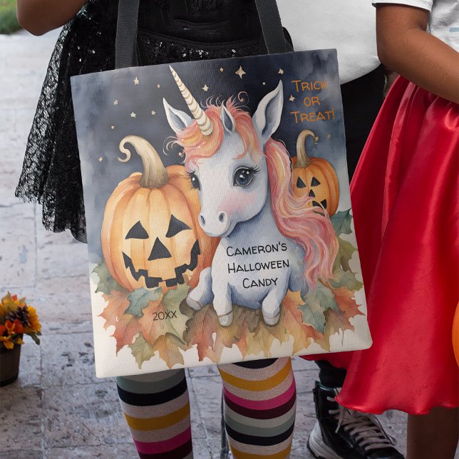 Einhorn Halloween Candy Trick oder Treat Tasche (Von Creator hochgeladen)
