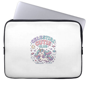 Einhorn Himmels-Cutie-Club Retro-Stil Produkt G Laptopschutzhülle