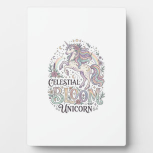 Einhorn Himmelsblüte Einhorn Premium Vektor Typ Fotoplatte