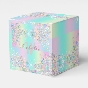 Einhorn Holografischer Glitter Geschenkschachtel