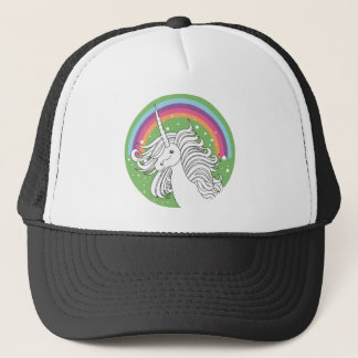 EINHORN-HUT-GRÜN TRUCKERKAPPE