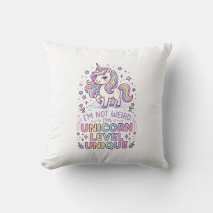 Einhorn Ich bin nicht seltsam, ich bin Einhorn-Lev Kissen
