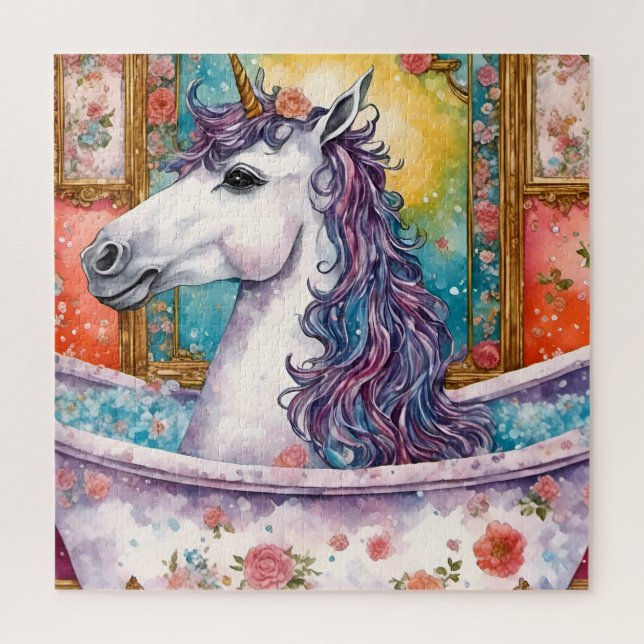 Einhorn im Bad (Vertikal)