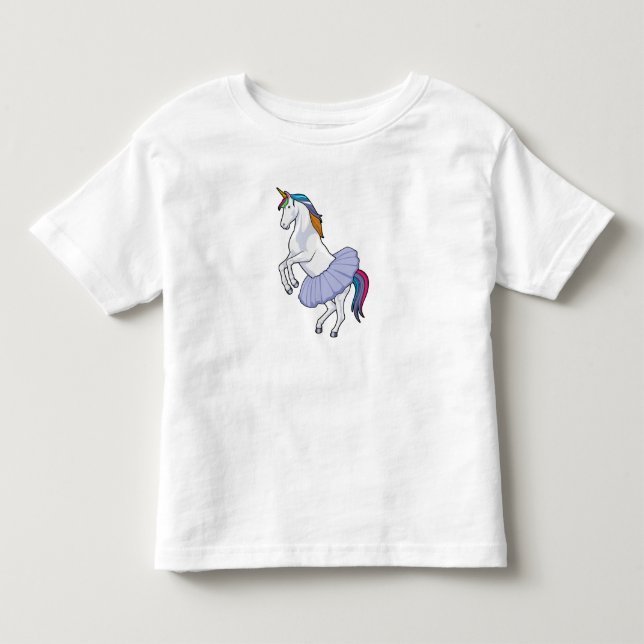 Einhorn im Ballett mit Rock Kleinkind T-shirt (Vorderseite)