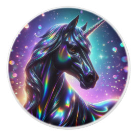 Einhorn im magischen Hintergrund Keramikknauf