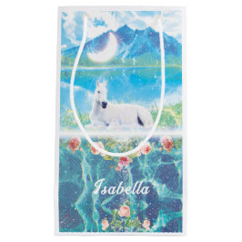 Einhorn im Paradies Personalisiert Kleine Geschenktüte