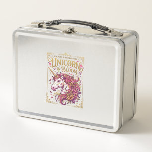 Einhorn in Blüten Stylishes Zazzle Design_1 Metall Brotdose