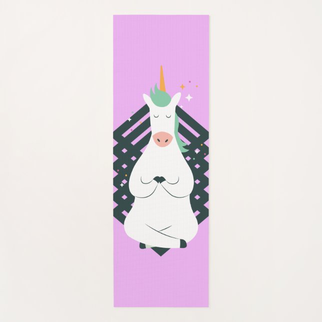 Einhorn in der Yoga-Pose Yogamatte (Vorderseite)