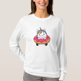 Einhorn in Donut Unicorns sind Süße Tier Girls T-Shirt