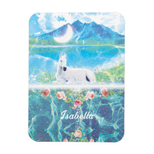 Einhorn in einer paradiesischen Traumwelt Magnet