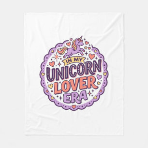 Einhorn in meiner Einhorn-Liebhaber-Ära Whimsical  Fleecedecke