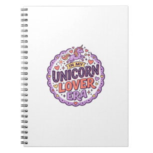 Einhorn in meiner Einhorn-Liebhaber-Ära Whimsical  Notizblock