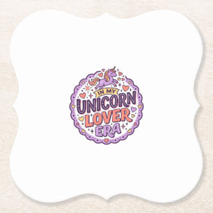 Einhorn in meiner Einhorn-Liebhaber-Ära Whimsical Untersetzer