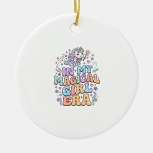 Einhorn In Meiner Magical Girl Ära Kawaii Aufklebe Keramik Ornament
