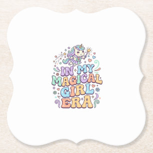 Einhorn In Meiner Magical Girl Ära Kawaii Aufklebe Untersetzer
